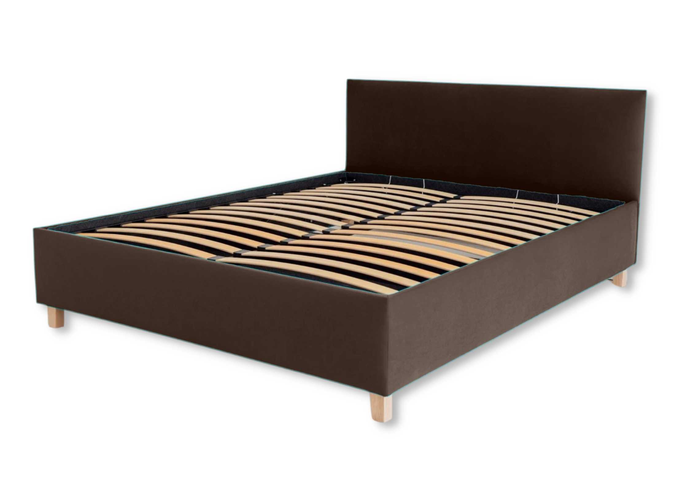 Brązowe łóżko 160x200cm